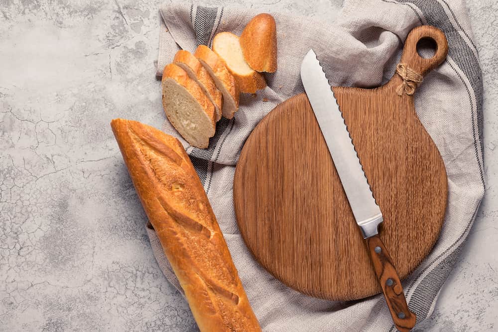 cuchillo de cocina de pan