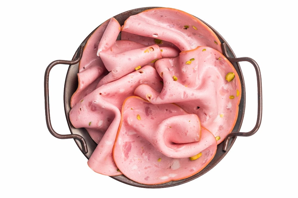 mortadela con pistacho