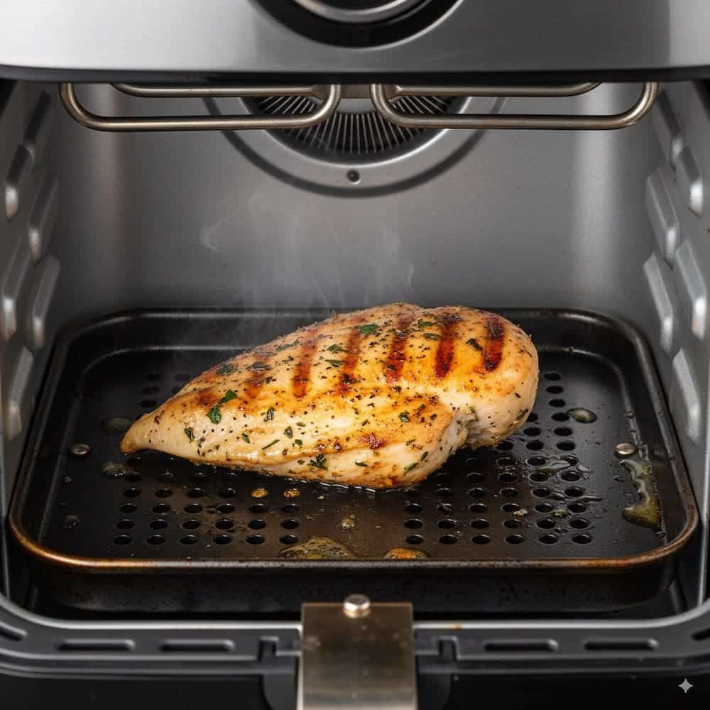 receta facil de pechuga de pollo en freidora de aire