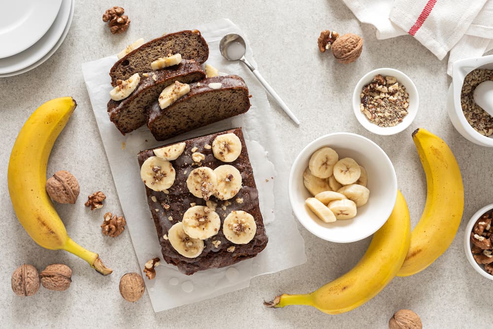 receta de pan de platano