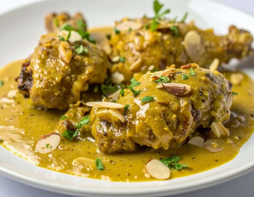 pollo en salsa de almendras estilo chino