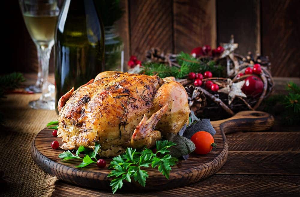 pularda rellena al horno